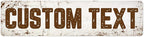 Custom Sign, Custom Street Sign, 11 Font Colors, 13 Font Styles, 4 Hole Options, 22 Sizes, 3x12 Inches,Ideal Christmas Gift Rust Free DiBound, Fade Resistant, Made in USA by My Sign Center (Rustic)
