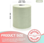 6" x 200 Yards Sage Green Tulle Fabric Rolls, Green Spool Tulle Ribbon for DIY Tutu Skirt Wedding Decoration Baby Shower Birthday Party Backdrop Gift Wrapping Bow Craft Supplies