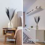 EVODIS Pampas Grass Decor Tall, 43"/110cm Faux Pampas Grass 6 Stems Large Pompass Grass Branches Tall Bulk Boho Flower Arrangement for Home Room Wedding Party Decor