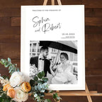 Personalized Wedding Welcome Signs with Photo – Custom Welcome to the Weddings Sign Holder for Celebration Decor, Wedding Rustic Sign, Outdoor Signs for Anniversary, Bridal Party