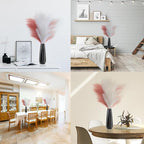 Pampas Grass Decor Tall, 43"/110cm Faux Pampas Grass 6 Stems Large Pompass Grass Branches Tall Bulk Boho Flower Arrangement for Home Room Wedding Party Decor