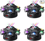 4-Pack Moving Head DJ Lights,150W Party Light with Mixed Lighting Effects, 6 Arms Stage Light Support DMX-512 & Sound Activated, Stage Lights for Party Disco KTV Wedding Club