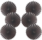 BARTHEW Coffee Party Decorations,Coffee Birthday Decorations,Party Events Accessories,Coffee Themed Party,Friends Party16in Hanging Paper Fans 30 Color DIY Set(Coffee))
