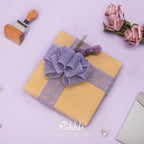 Ribbli Light Purple/Lavender Burlap Wired Ribbon,1-1/2 Inch x 10 Yard, Easter Wired Edge Ribbon for Big Bow,Wreath,Tree Decoration,Outdoor Decoration