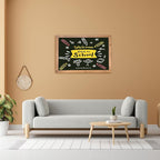 Magnetic Chalkboard Large Chalkboard for Wall Rustic Wood Framed Decorative Blackboard for Kids Hanging Blackboard for Home, Office, Restaurant 16" x 24"
