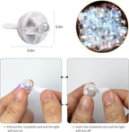 Aogist 100pcs White Balloon Lights,Long Standby Time Waterproof Mini Light,Battery Powered,Round LED Ball Lamp for Latex Balloon Paper Lantern Party Wedding Festival Christmas Halloween Decorative