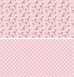 WRAPAHOLIC Reversible Flamingo Wrapping Paper - Mini Roll - 17 Inch X 33 Feet - Pink Flamingo Birthday Wrapping Paper Tropical Hawaii Design for Birthday, Holiday, Wedding, Baby Shower