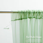 10x10ft Olive Green Tulle Backdrop Curtain for Parites, Sheer Backdrop Curtains for Wedding Baby Shower Birthday Party Photo Shoot Decorations