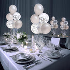 12 Pack Metallic Foil Spray Centerpiece Star Table Decoration Burst Table Centerpieces for Birthday Wedding Anniversary Graduation Holiday Party Supplies Decor, Silver