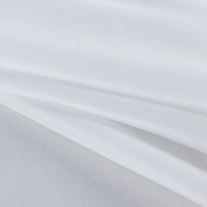 Fitable Rectangle Tablecloth Stain and Wrinkle Resistant Washable Polyester Table Cloth for Buffet Parties and Camping (54x120 inch, White)