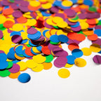 Rainbow Foil Confetti,Colorful Round Dots Glitter Table Confetti,Sparkling for Party Decorations(1.76 OZ)
