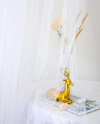 White Sheer Tulle Backdrop Curtains for Parties Wedding White Curtain Backdrop for Bridal Shower Birthday Party Baby Shower Photos Background 20ft x 8ft(5ft x 8ft, 4 Panels)