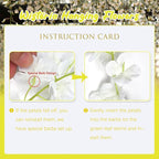 24 Pack Yellow Wisteria Hanging Flowers, 3.4 Ft Fake Hanging Flowers, Artificial Wisteria Garland Vines for Wedding Room Backdrop Outdoor Patio Garden Decoration