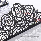 50pcs Black Wedding Invitation Kit Butterfly Laser Cut Invittations Pocket with Blank Inner Sheets and Envelopes for Wedding Anniversary Quinceañera Birthday Party Invites 4.9x7''