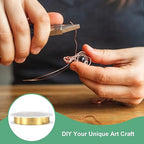0.2 mm/32 Gauge Copper Wire for Jewelry Making, 82FT Copper Beading Craft Wire for Jewelry/Weaving/DIY Crafting/Planting, Color-Retaining [25M, KC-Gold]
