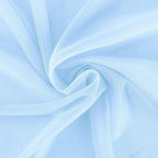 Light Blue Elegant Arch Draping Fabric Outdoor 1 Panel 29" × 20Ft Sheer Chiffon Curtain Drapes for Fall Wedding Ceremony Birthday Party Garden Brunch