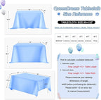 QueenDream Rectangle Wedding Tablecloth Royal Blue- 90x132 Inch Sequin Fabric Table Cloths Rectangle Cover Birthday Parties Holiday Decorations