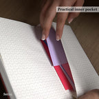 SETTINI Dotted Journal, Ideal for Bullet Journaling - A5 Vegan Leather Notebook, 192 Archival-Quality Pages, QuillEase Bleed-Free Paper, Inner Pocket & Bookmark - Elephant Gifts for Women & Men, Grey Elephants