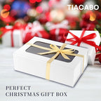 White Large Gift Box with Window, 13.5"x9"x4.3" Bridesmaid Box for Gifts Giving,Birthday Gift Boxe with Magnetic,Closure Lid Gift Boxs for Presents,Cute Box,Luxury for Gift Packaging,Gift Boxes for Wrapping Gifts