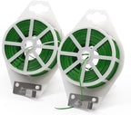 SumDirect Plant Ties,1312FT/400m Green Garden Twist Ties with Cutter for Gardening Plants Growth and Care,Plant Garden Twine Wires for Office Home Cable Organization (1312 Feet / 400 Meters(2 Rolls))