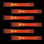 M.best 8pcs LED Light Up Bracelets Glow Flashing Wristbands Glow in The Dark Party Supplies for Wedding, Raves, Concert, Camping,Sporting Events, Party Orange