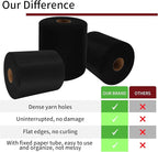 Black Tulle Fabric Rolls 6 Inch by 200 Yards (600 feet) Fabric Spool Tulle Ribbon for DIY Black Tutu Bow Baby Shower Birthday Party Wedding Halloween Decorations Craft Supplies