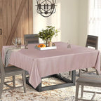 Fitable Square Tablecloth 54x54 inch Tablecloth Stain and Wrinkle Resistant Washable Polyester Table Cloth for Buffet Parties and Camping, Blush