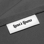 Lann's Linens - 10 Premium 60" x 102" Tablecloths for Wedding/Banquet/Restaurant - Rectangular Polyester Fabric Table Cloth - Dark Gray