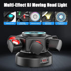 2-Pack 120W Moving Head 6 Arms Stage Lights with Mixed Lighting Effects,DJ Stage Lighting for Party Disco Club Wedding Bar