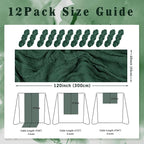 Emerald Green 12 Pack Cheesecloth Table Runner 10FT Boho Fabric Rustic Cheese Cloth Table Runner for Wedding 20 x 120 Inch Long Bridal Shower Baby Shower Gauze Sheer Birthday Party Table Decorations