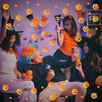 MARFOREVER Halloween Pumpkin Confetti Table Decorations, Orange Pumpkin Scatter Confetti Party Table Decor Mixed Size Pumpkin Sprinkles for Fall Halloween Party Supplies