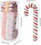 LANGXUN 6pcs Candy Land 2025 Xmas Birthday Party Wedding Suppiles Decoration, Hanging Candy Cane Christmas Tree Décor, Christmas Decorative Hanging Ornaments Crafts