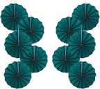 Green Birthday Decorations,DIY Green Paper Fans Hanging Decoration ,Party Supplies Party Fans 8in, Cactus Party Decorations,Wedding Graduation Events Accessories 30 Color DIY Set (Blackish Green)