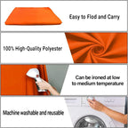 10x20FT Large Orange Screen Backdrop for Photography Solid Color Photoshoot Background High Density Portrait Screen for TV Recording Photo Video Studio Art Props
