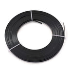 Fashewelry 32.8Ft 5mm Aluminum Flat Wire Black Bendable Metal Craft Wire Strip for Bezel Sculpting Armature Jewelry Making Gem Metal Wrap
