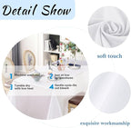 FINDYOU 10 Pack White Table Cloth Rectangle Table 60 x 102 Inch Tablecloths for 6 Foot Rectangle Tables. Stain and Winkle Resistant Polyester Washable White Tablecloths for Parties Wedding Dining
