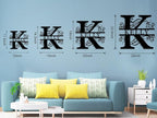 Custom Metal Name Sign | Split Letter Monogram Wall Decor | Personalized Family Name Sign | Personalized Anniversary Wedding Gift | Outdoor Metal Art | Housewarming Gift