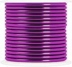Mandala Crafts 14 Gauge Anodized Aluminum Craft Wire for Jewelry Making – 330 FT Colored Flexible Silver Copper Purple Gold Brown Red Wire - Bendable for Bonsai Armature Crafting Sculpting