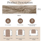 2 Pcs Nude Cheesecloth Table Runner - 120 inch 10FT Boho Rustic Gauze Cheese Cloth Table Runner Decor for Spring Summer Party Wedding Birthday Baby Bridal Shower Home