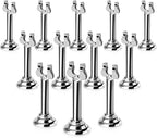 New Star Foodservice 23459 Harp Clip Style, Place Card/Table Number Holder, 3 Inch, Silver, Set of 12, 23442
