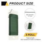 MECCANIXITY 190 Yards/575 Feet Metal Floral Wire 21 Gauge Green Flexible Paddle Thin Floral Wires for Craft, Christmas Wreath, Flower Arrangement, Wedding, Total 5 Roll