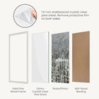 Opposite Wall - 24x36 in - Real Wood Grey Picture Frame - Lightweight, Versatile & Shatterproof - Large Wall Hanging Photo or Poster Frame - Wall Decor for Office, Gallery & Home