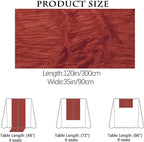 4 Pack Terracotta Cheesecloth Table Runner 35x120 Inch Boho Gauze Fabric Cheese Cloth Table Runner 10Ft Rustic Romantic Sheer Table Runners for Wedding Party Bridal Baby Shower Long Table Decoration