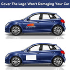 DIYMAG 4Pcs Blank Car Magnets,17x12 Inch Car Door Magnets Set Signs Rounded Corners Flexible Magnetic Bumper Sticker to Advertise Cover Logo Prevent Cars Scratches Dents