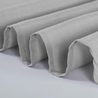90 inch Round Tablecloth Washable Polyester Table Cloth Decorative Table Cover for Wedding Party Dining Banquet（90 inch,Silver）