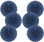Blue Party Decorations,Blueberry Party Decorations Decorations Party Paper Fans Bulk 16in,Graduation Decoration Classroom Decor, Western Themed Party Decorations 30 Color DIY Set （Deep Blue）