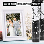 Confetti Poppers 12 Pack - White Confetti Cannons for Wedding, Birthday, Graduation, Baby Shower, Anniversary, Christmas & New Year's
