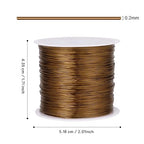 492FT Jewelry Wire 32 Gauge Tarnish-Resistant Copper Beading Wires Roll Bulk for DIY Crafts Jewelry Making, Antique Bronze