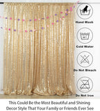 ShinyBeauty PHOTOBOOTH Backdrop - 4FTx7FT - Light Gold Sequin Fabric, Wedding & Rust Backdrop, Photography Curtains