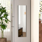 47"x12" Magnetic Mirror Lightweight Full-Length Mirror | Strong Adhesion, Easy Installation | Suitable for Refrigerators, Glass Walls, Wooden Doors, and More | 8.2kg Ultra-Strong Support | Black